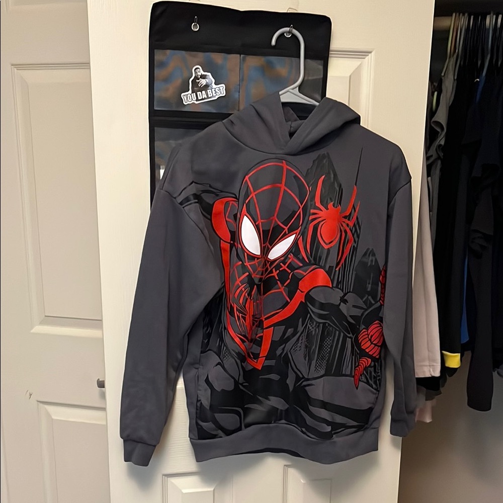 Spider-Man Kids Hoodie - Gray and Red